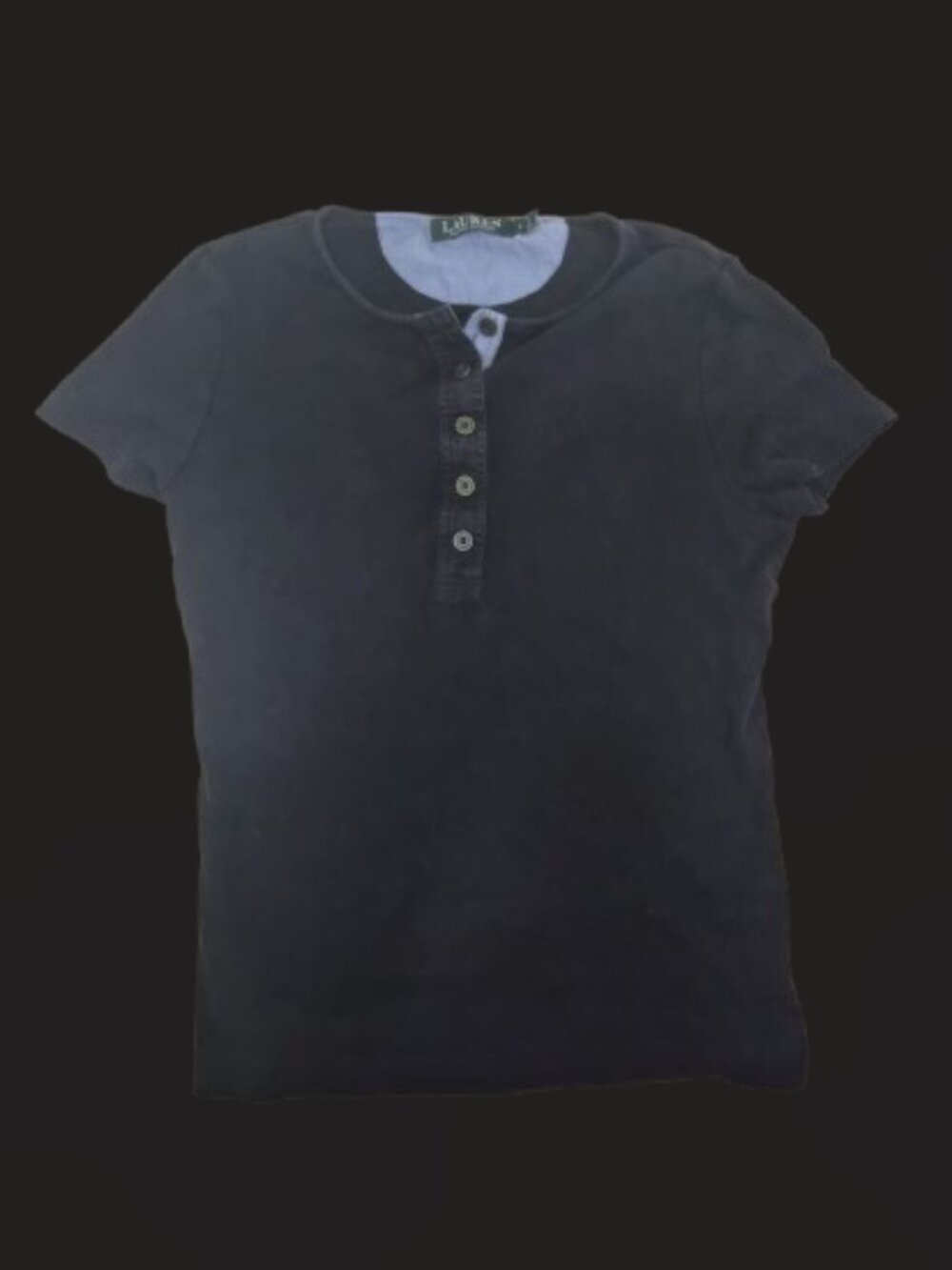 Lauren Ralph Lauren Henley Shirt Black